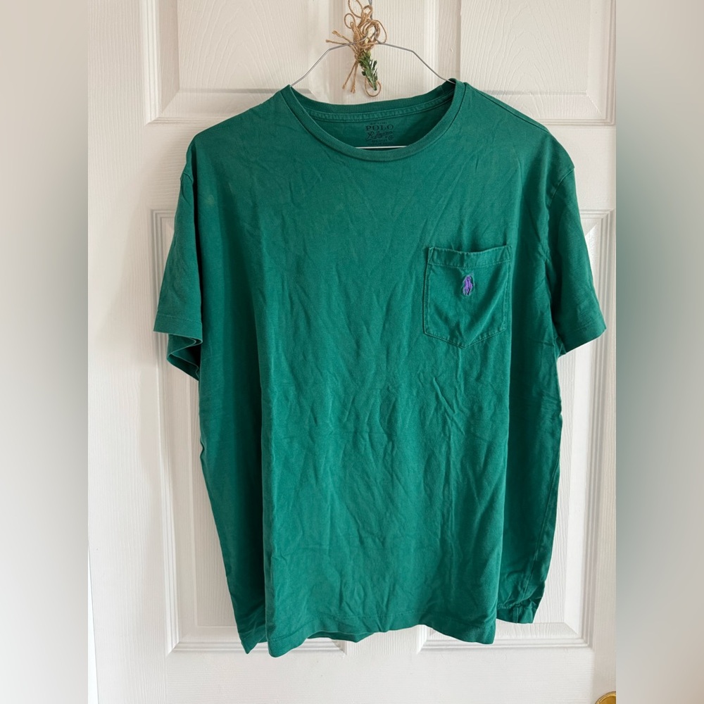 TWO men’s large polo Ralph Lauren tees